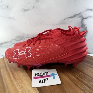 Under Armour Blur Smoke Suede 2.0 MC 'Red Beta' Cleats Men's Size 9 No Box